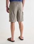 Chisel Elastic Waist Textured Cargo Short, Taupe product photo View 02 S