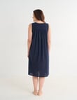 Ruby & Bloom Hailspot Sleeveless Nightie, Navy, 10-26 product photo View 02 S