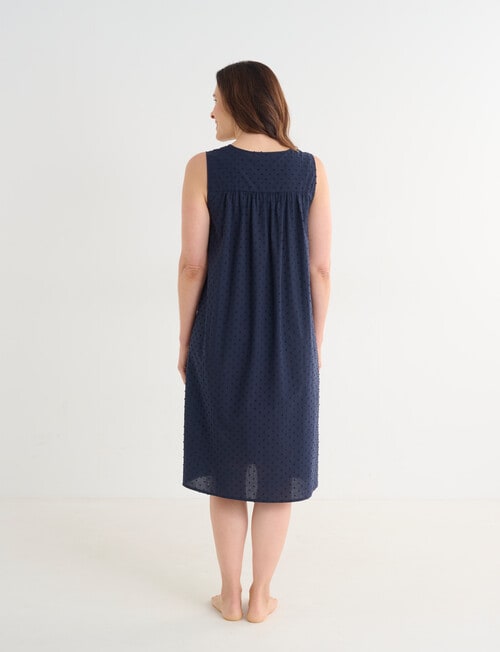 Ruby & Bloom Hailspot Sleeveless Nightie, Navy, 10-26 product photo View 02 L