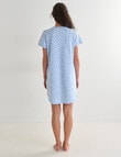 Zest Sleep Heart V Neck T-shirt Nightie, Pale Blue, 8-22 product photo View 02 S