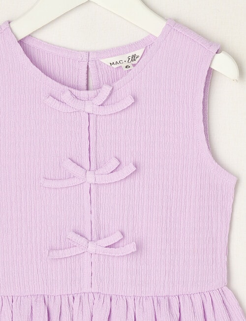 Mac & Ellie Amelie Peplum Bow Top, Lilac product photo View 03 L