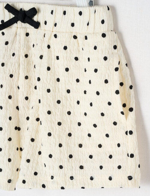 Mac & Ellie Spot Amelie Short, Vanilla product photo View 02 L