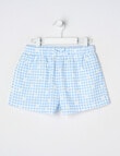 Mac & Ellie Gingham Amelie Short, Periwinkle product photo