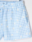 Mac & Ellie Gingham Amelie Short, Periwinkle product photo View 02 S