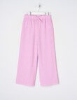 Mac & Ellie Stripe Amelie Wide Leg Pant, Pink product photo