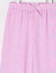 Mac & Ellie Stripe Amelie Wide Leg Pant, Pink product photo View 02 S
