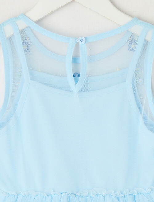 Mac & Ellie Party Collection Embroidered Frill Dress, Light Blue product photo View 02 L