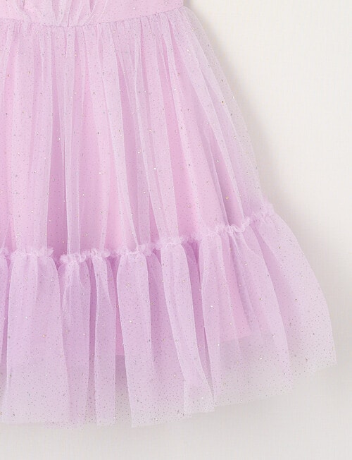 Mac & Ellie Party Collection Maisie Tulle Dress, Lilac product photo View 03 L