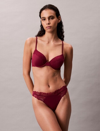 Calvin Klein Perfectly Lace Thong, Alluring Pink product photo