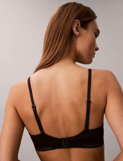 Calvin Klein Icon Cotton Modal Limited Ed LL Bralette, Black product photo View 03 L