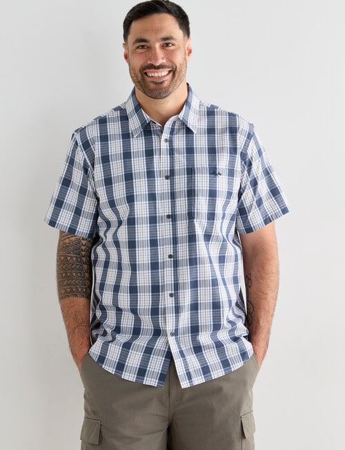 Logan Short Sleeve Shirt, Mist Navy product photo