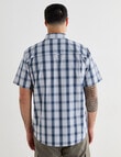 Logan Short Sleeve Shirt, Mist Navy product photo View 02 S