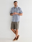 Logan Short Sleeve Shirt, Mist Navy product photo View 03 S