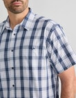 Logan Short Sleeve Shirt, Mist Navy product photo View 04 S