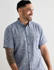 Logan Short Sleeve Shirt, Felix Indigo product photo