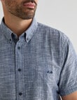 Logan Short Sleeve Shirt, Felix Indigo product photo View 05 S