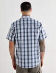 Logan Short Sleeve Shirt, Mist Navy product photo View 02 S