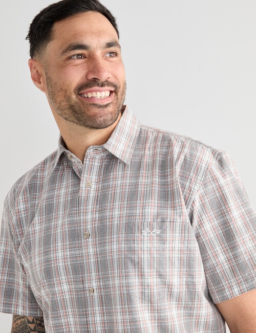 Logan Short Sleeve Shirt, Amaro Grey product photo