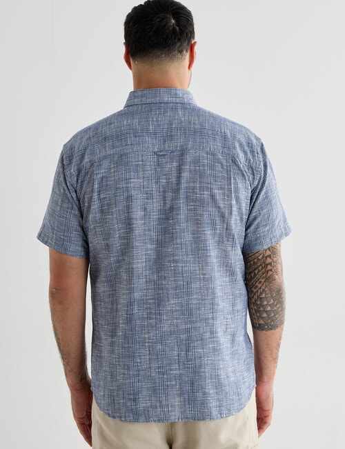 Logan Short Sleeve Shirt, Felix Indigo product photo View 02 L