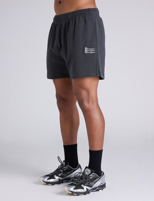 Champion Rochester Vintage Wash Short, Black product photo View 02 L
