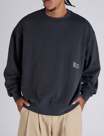 Champion Rochester Vintage Wash Crew, Black product photo