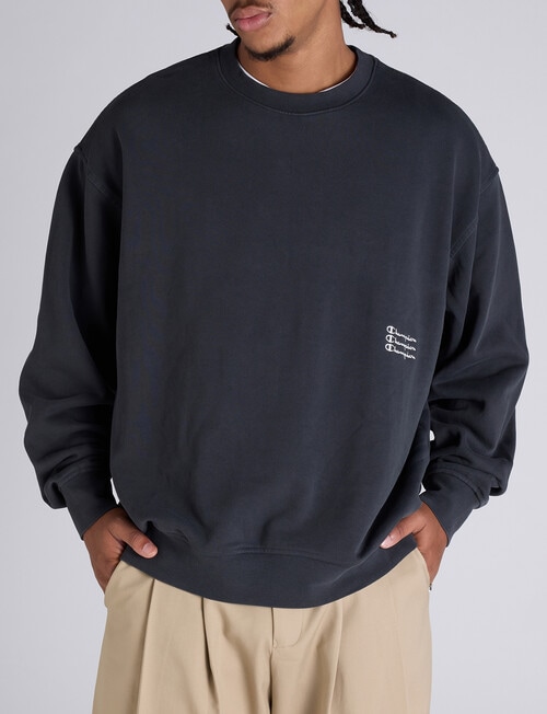 Champion Rochester Vintage Wash Crew, Black product photo