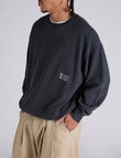 Champion Rochester Vintage Wash Crew, Black product photo View 02 S