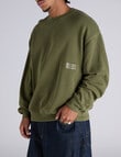 Champion Rochester Vintage Wash Crew, Immersive Olive product photo View 02 S