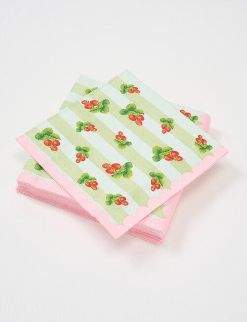 Terrace Fruit Paper Napkins, 33cm, Strawberry product photo