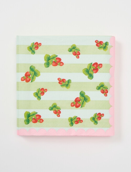 Terrace Fruit Paper Napkins, 33cm, Strawberry product photo View 02 L
