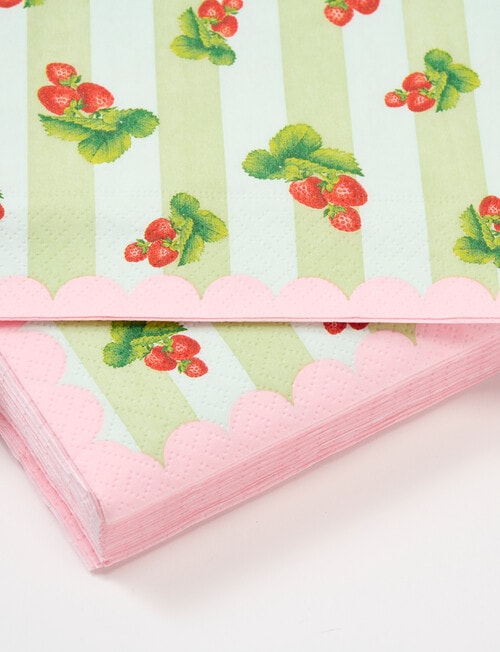 Terrace Fruit Paper Napkins, 33cm, Strawberry product photo View 03 L
