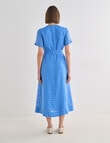 Jigsaw Xanthe Check Midi Dress, Blue product photo View 02 S
