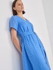 Jigsaw Xanthe Check Midi Dress, Blue product photo View 08 S