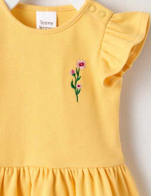 Teeny Weeny Play Time Lady Bug Peplum Tee, Yellow product photo View 02 L
