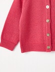 Teeny Weeny Lady Bug Shiny Cardigan, Pink product photo View 02 S