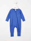 Teeny Weeny Sleep Unisex Waffle Sleepsuit, Blue product photo
