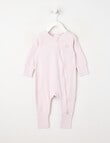 Teeny Weeny Sleep Unisex Rib Sleepsuit, Lilac product photo