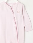Teeny Weeny Sleep Unisex Rib Sleepsuit, Lilac product photo View 02 S