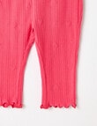 Teeny Weeny Lady Bug Play Heart Legging, Pink product photo View 02 S