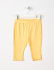 Teeny Weeny Lady Bug Play Heart Legging, Yellow product photo
