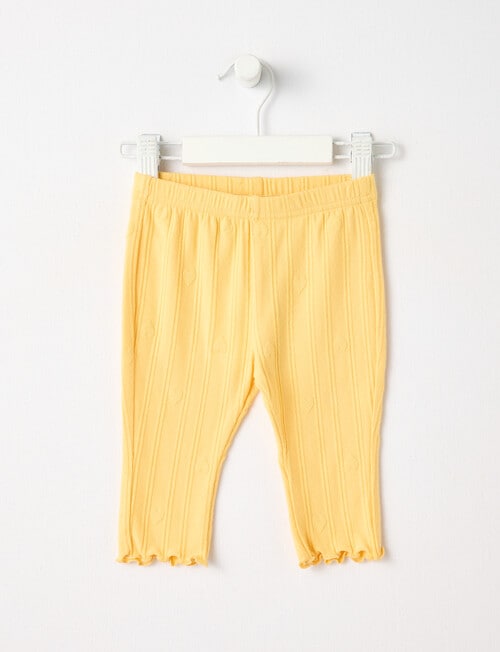 Teeny Weeny Lady Bug Play Heart Legging, Yellow product photo