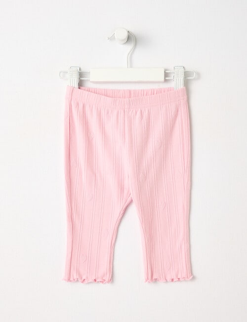 Teeny Weeny Lady Bug Play Heart Legging, Pink product photo View 02 L