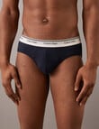 Calvin Klein Engineered Brief, 3-Pack, Silver Lake Blue, Grey Heather & Shoreline product photo View 02 S