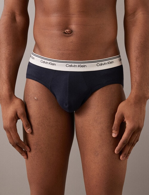 Calvin Klein Engineered Brief, 3-Pack, Silver Lake Blue, Grey Heather & Shoreline product photo View 02 L