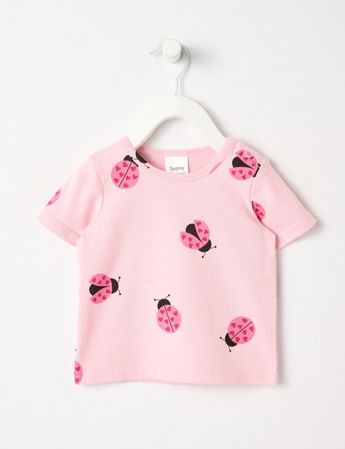 Teeny Weeny Lady Bug Play Short-Sleeve Tee, Pink product photo