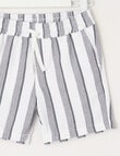 Mac & Ellie Stripe Woven Short, Natural product photo View 02 S