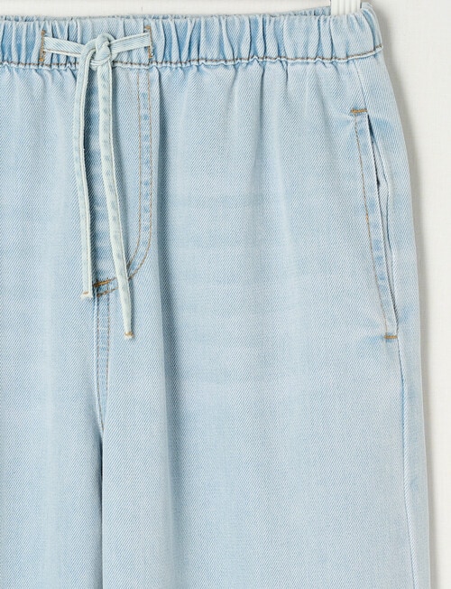 Switch Ella Pull On Wide Leg Jean, Light Blue product photo View 03 L