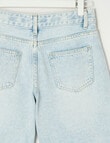 Switch Gia Baggy Split Hem Bows Jean, Light Blue product photo View 02 S