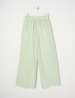 Switch Striped Wide Leg Pants, Light Green product photo