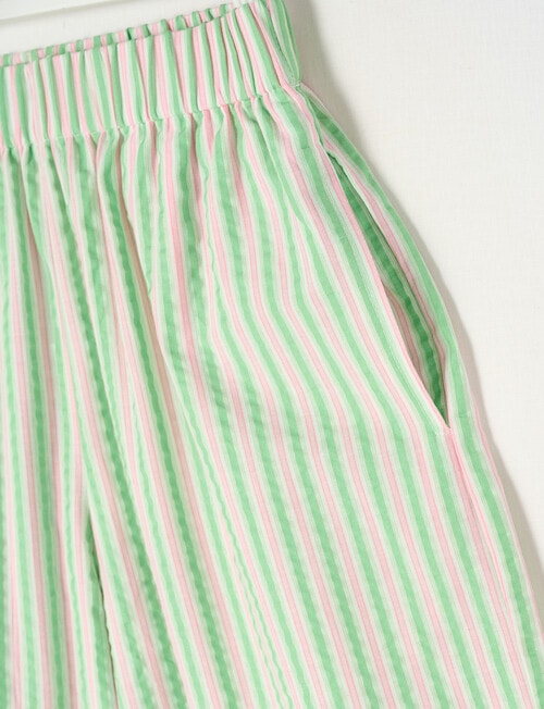Switch Striped Wide Leg Pants, Light Green product photo View 02 L